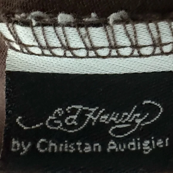 Ed Hardy By Christan Audigier Eternal Love Short Sleeved T-shirt Women’s Size L - Picture 11 of 11